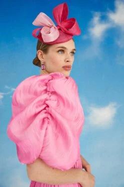 Coast Lisa Tan Glossy Organza Tiered Midi Dress -Coast bcc05592 pink xl 2