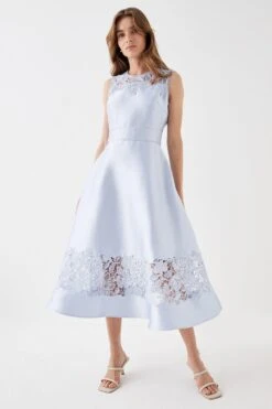 Coast Lace Top & Hem Midi Dress