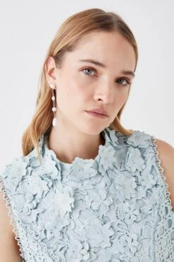 Coast The Collector Applique Lace Mini Dress -Coast bcc05711 blue xl 2