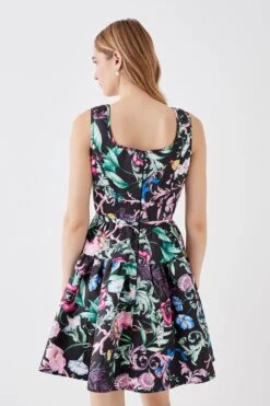 Coast The Collector Square Neck Twill Mini Dress -Coast bcc05825 black xl 4